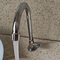 All-Copper Kitchen Faucet, Stainless Steel, Hot and Cold, Single Cold Switch, Splash-Proof Sink, Household Use, Rotatable