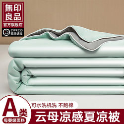 Muji Class a Cooling Summer Quilt Ice Silk Summer Quilt Four-Piece Set Single/Double Machine Washable Air Conditioning Quilt for Summer