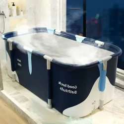 Couple's Double Bathtub, Adult Foldable Heated Bathing Tub, Household Bidet, Full-Body Bathtub, Adult Essential