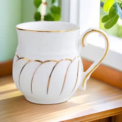 Light Luxury Tea Cup, Mug, Ceramic Water Cup, Couple's Cup, Women's Office Home Simple Coffee Cup, Breakfast Drinking Cup