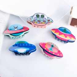 New Hair Accessories Cute Cartoon Anime Alien Claw Clip Creative Updo Back of the Head Shark Clip Hair Clip