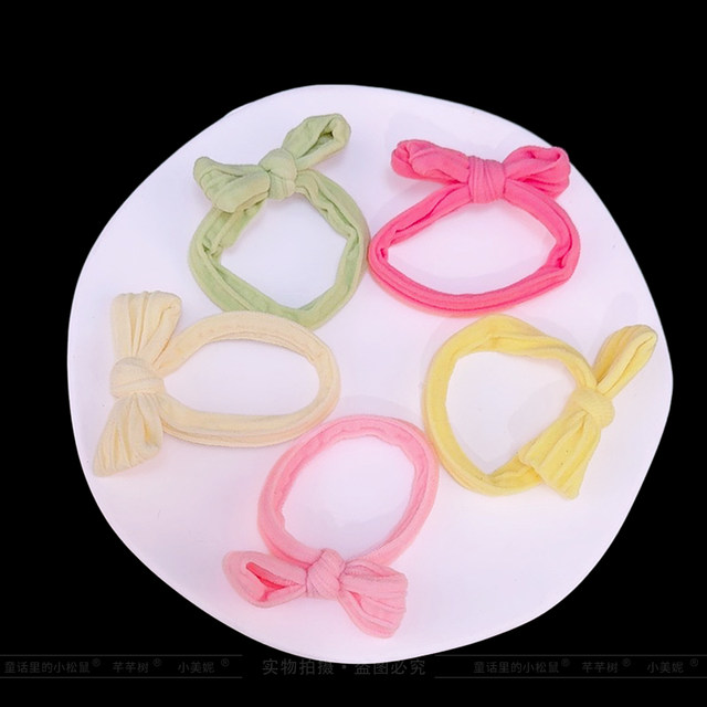 
Little girl candy color towel ring baby does not hurt hair rubber band children high elastic ponytail hair rope princess hair accessories