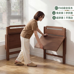 Solid Wood Folding Desk Student Home Computer Desk Bedroom Small Apartment Bedside Study Small Table Simple Office Desk