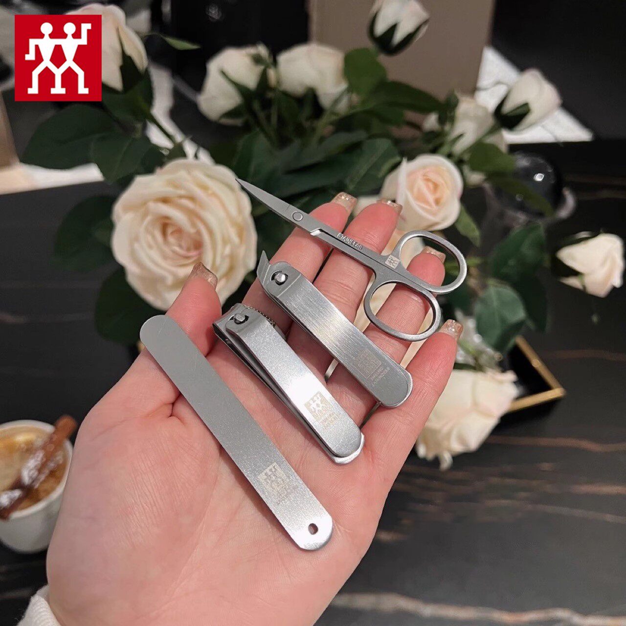 독일 ZWILL 테일 상품 손톱깎이 세트 청소 매니큐어 가위 손톱깎이 홈 여행 휴대용 상자-