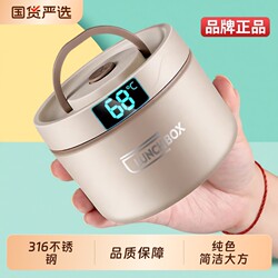 316 Stainless Steel Insulated Lunch Box, Portable Lunch Box for Office Workers, Soup Bowl for Students, Microwaveable Lunch Box for Taking Meals