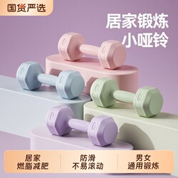 Dumbbells for Women, Home Fitness Equipment, Arm Slimming Yoga Kettlebell-Style Small Dumbbells for Arm Muscle Training, Rubber-Coated, Suitable for Men