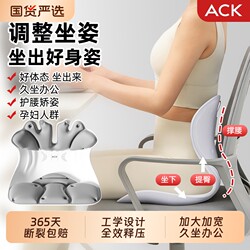 Eskay Ergonomic Lumbar Support Cushion for Correcting Posture, Back Support for Long Sitting, Chair Cushion for Correcting Sitting Posture
