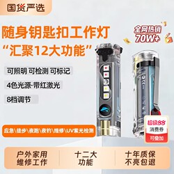 New Model Smile Shark Small Portable Flashlight with Strong Light and Magnetic Attachment for Home Lighting, Small Portable Keychain Led Light