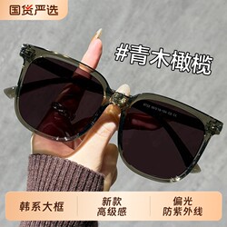 Large-Frame Sunglasses for Women 2025 New Style High-End Polarized Anti-Uv Sunglasses Can Be Customized with Prescription Lenses for Round Faces