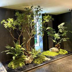 High-Quality Artificial Horsewood Green Plant for Landscaping, Window Display, Indoor Banyan Tree Decoration, Large Artificial Tree for Landscape