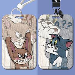 Cat and Mouse Card Holder, Meal Card, Campus Student Bus Pass, Work Id Card, Factory Id Card, Waterproof Protective Cover, Couple's Set