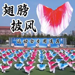 Wing Cape Props for the Opening Ceremony of the Sports Games, Colorful Gradient Group Gymnastics Dance Performance Props