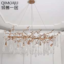 Admire one-bedroom all-copper branch dining chandelier modern creative living room lamp personalized branch designer villa model room