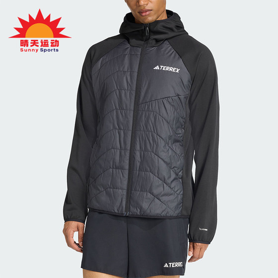 
Adidas/Adidas genuine 2026 men's outdoor water-repellent classic warm plus fleece cotton jacket JL5576