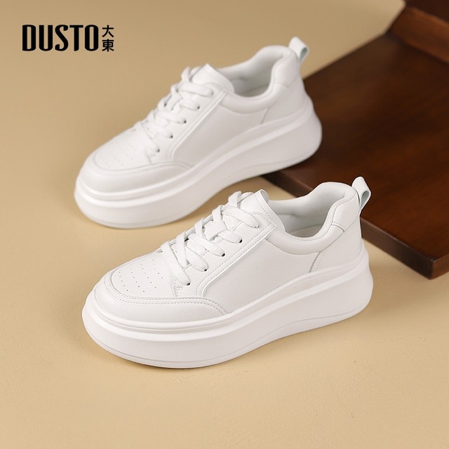 Dadong thick sole versatile white shoes for women 2025 new summer casual sports lightweight board shoes hot canvas shoes