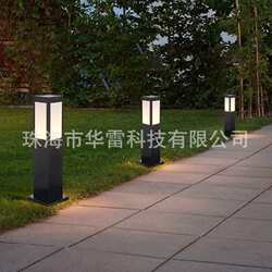 Villa dedicated outdoor solar lawn lights simple modern courtyard lights meadow garden die cast aluminum landscape lights