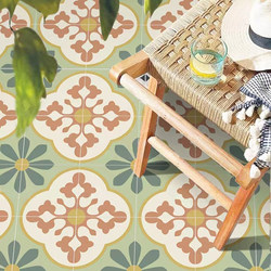 Green Fresh Pastoral Style Small Floral Tiles for Kitchen, Bathroom, Hotel, Guesthouse, Bar, Coffee Shop, Chain Store Wall and Floor Tiles