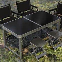 No-Installation Folding Table, Outdoor Table, Night Market Stall Setup Table and Chairs, Stall Table, Folding Portable Promotional Table