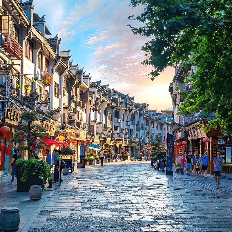 私家团贵州旅游纯玩半自由行4天3晚黄果树西江千户苗寨小七孔镇远