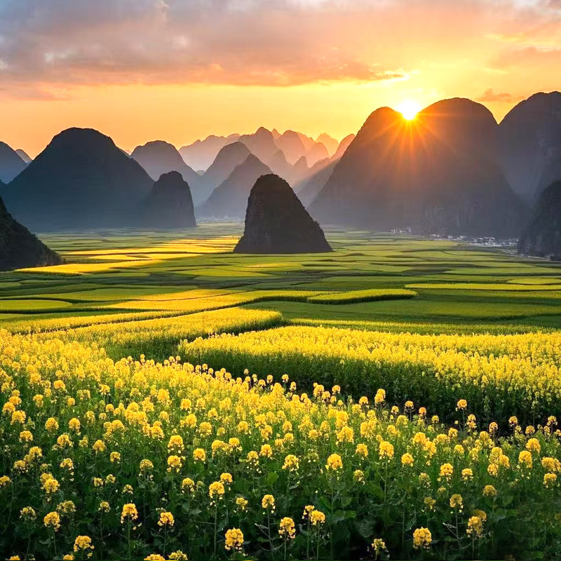 私家团贵州旅游纯玩5天4晚黄果树万峰林万峰湖马岭河5天4晚情侣