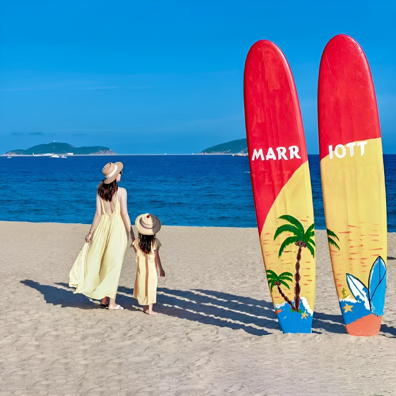 私家团海南三亚旅游纯玩4天3晚蜈支洲岛亚特水世界天涯海角亲子游