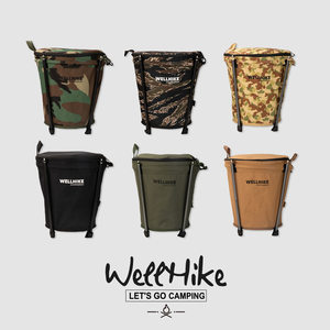 
Outdoor camping trash can foldable storage storage barrel Self-driving camping barbecue cleaning portable car