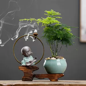 little monk tea table backflow incense small ornaments Latest