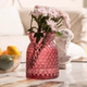 Colorful cloth bag glass vase flower arrangement home living room flower vase decorative water petal utensils