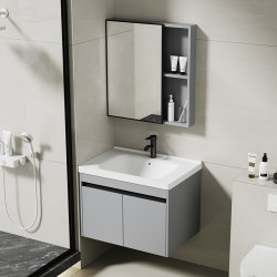 Bathroom Cabinet Combination Wall-Mounted Washbasin Ceramic Integrated Washbasin Household Washbasin Sink