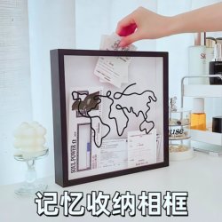 Concert Ticket Storage Box, Ticket Stub Collection Box, Travel Record Photo Frame, Postcard Storage Box, Souvenir Display Box