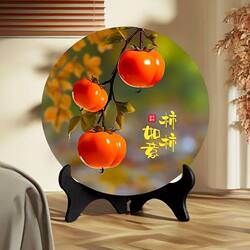Persimmon-Themed Table Decorations, Modern Decorative Paintings, Photo Frames, Restaurant and Office Desktop Ornaments