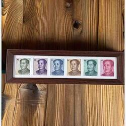 Photo Frame Set of Six, Black Walnut, Wealth-Enhancing, Decorative Picture Frame, Light Luxury, Freestanding, Simple Home Decor