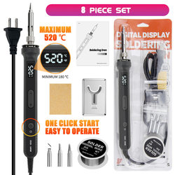 100W Digital Display Temperature Regulating Soldering Iron Internal Heating Constant Temperature Soldering Iron Household Welding Tools Industrial Grade Supply