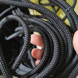 German Imported Black Rope, Wear-Resistant Black Nylon Rope, Braided Rope, Binding Rope, Tarpaulin Rope, Brake Rope, Advertising Rope