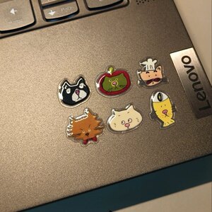 
Cute cat ins style three-dimensional jelly stickers high-value computer tablet mobile phone decoration stickers hand account card stickers