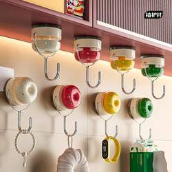 Suction Cup Hooks, No Drilling Required, Strong Load-Bearing, Behind-The-Door, Kitchen, Bathroom, Multi-Functional, Wall-Mounted, Traceless, Bathtub Adhesive Hooks