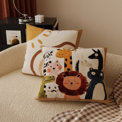 Simple and Versatile Pillow, Bedroom Headboard Cushion, Bed Pillow, Lumbar Support, Removable Living Room Sofa Cushion Cover with Insert