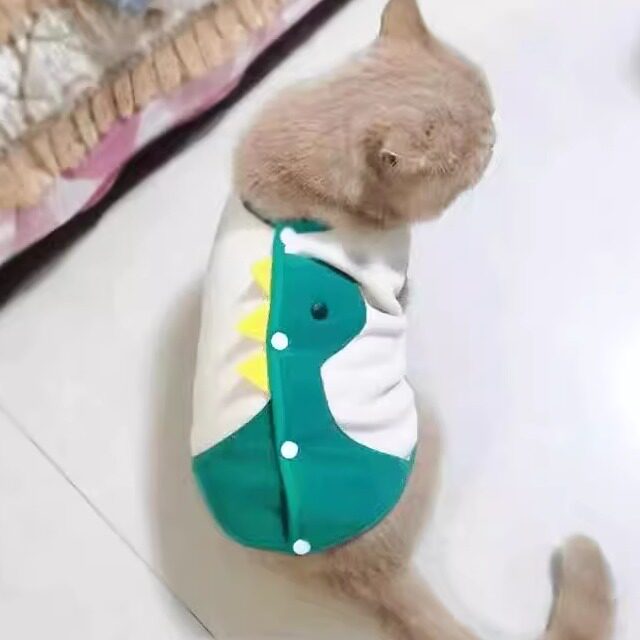 Cat clothes autumn and winter thickened and warm vest can pull German ...