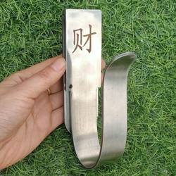 Special hook for electric wrench with live mouth, easy to take, rack for carpentry, waist rack, pure white stainless steel material