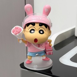 Crayon Shin-Chan Flower Arrangement Ornament for Desktop, Living Room, Entryway, Tv Cabinet, Home Decor, Valentine's Day Gift for Girls