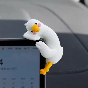 
So tired at work, duck duck ornaments, car center console screen ornaments, car ornaments, cute cartoon dolls