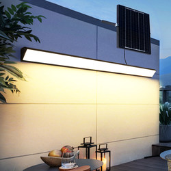 Solar Outdoor Waterproof Wall Light for Exterior Walls, Balcony, Canopy, Villa Front Door, Sensor Strip, Ultra-Bright Lighting Wall Light