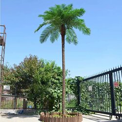 Simulated Coconut Trees, Large Tropical Outdoor Artificial Landscape Trees, Green Plant Landscaping, Indoor Fake Palm Trees