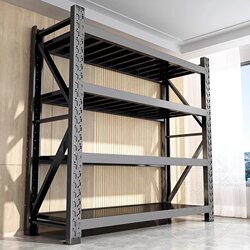 Warehouse Storage Shelves, Multi-Layer Storage Racks, Supermarket Snack Racks, Express Delivery Racks, Household Factory Heavy-Duty Iron Shelves