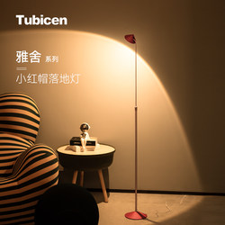 Tubicen Little Red Riding Hood Floor Lamp for Living Room, High-End Luxury Floor Lamp for Bedroom, Lamp Next to the Sofa