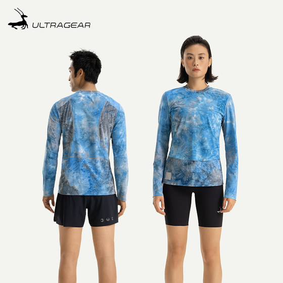 
Breathable and heat-dissipating double-layer tie-dyed men's and women's outdoor training sun protection running long-sleeved T-shirt UltraGear