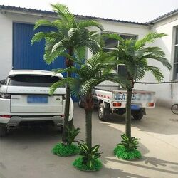 Simulated Coconut Tree, Artificial Coconut Tree for Indoor and Outdoor Decoration, Large Realistic Green Plant, Floor-Standing Artificial Palm Tree