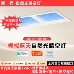 Full-Spectrum Blue Sky Light, Natural Light, Kitchen Integrated Ceiling, Blue Sky Bathroom Embedded Smart Clear Sky Light