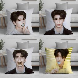 Zhang Linghe Celebrity Merchandise Pillowcase Pillow for Living Room Sofa Bedroom Headboard Double-Sided Cushion Nap Waist Support Removable and Washable