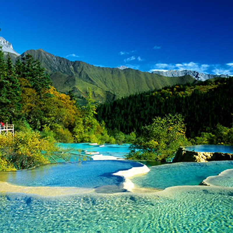 成都九寨沟黄龙高铁纯玩三日游四姑娘山川西跟团旅游3天2晚有小团